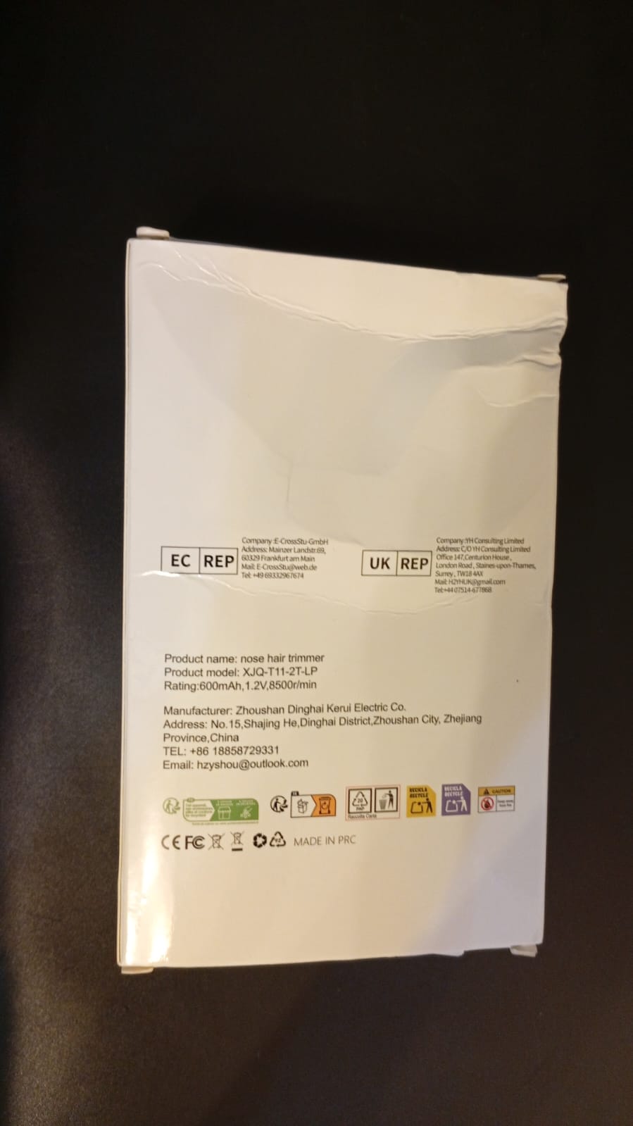 Recortadora de pelo, cara y nariz para mujeres, recargable.