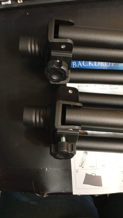 Soporte de fondo ajustable para fiestas y estudio de fotografía.
