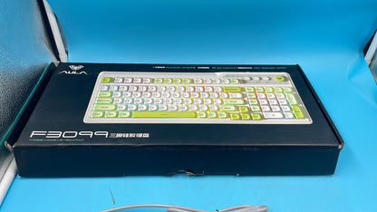 Teclado Inalámbrico Con Botón Multimedia Triple Modo Aula F3099