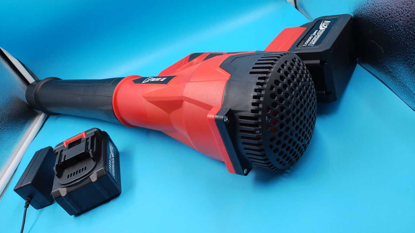 Soplador de hojas eléctrico inalámbrico YAHHU, 480 CFM/160 MPH.