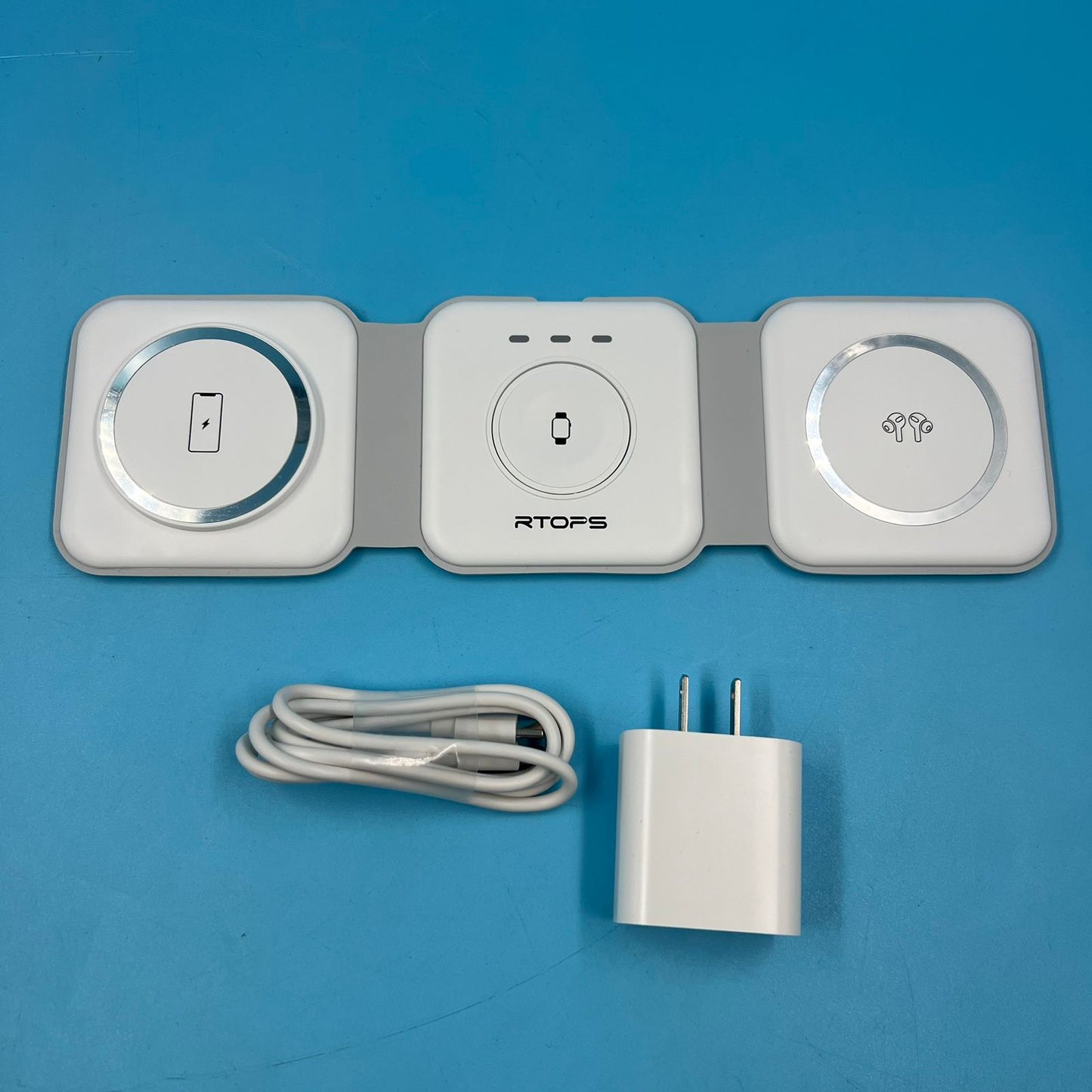 Estación de carga inalámbrica 3 en 1 múltiples dispositivos