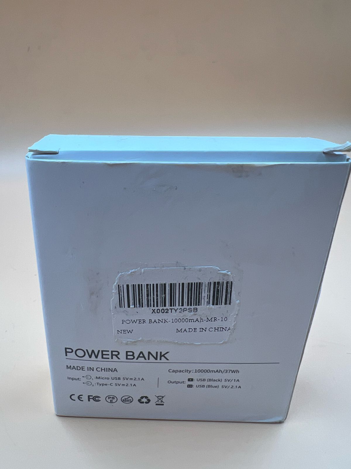 Bateria portatil mini MRBIU 10000 mAh (USADO)