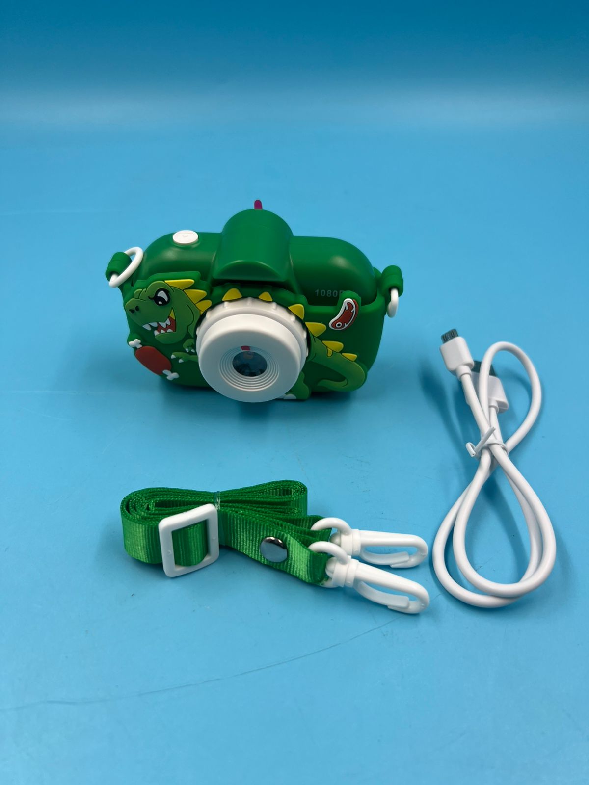 Cámara para niños lente dual 1080P HD dinosaurio