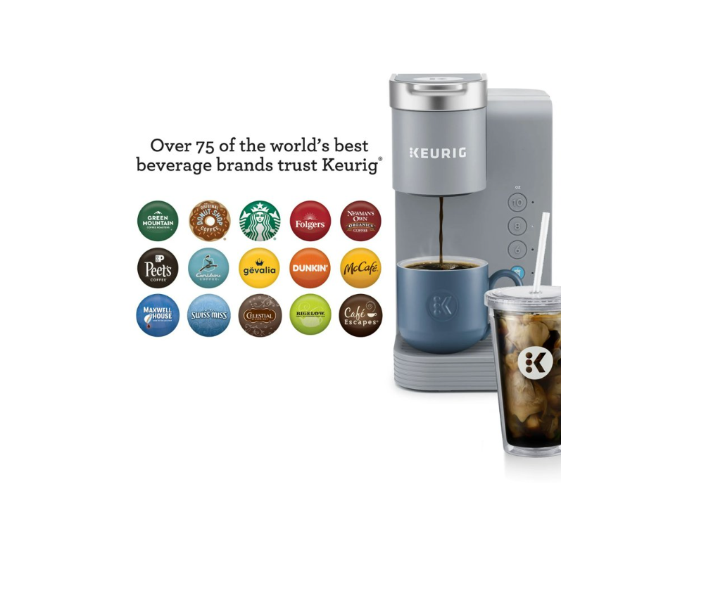 Cafetera de cápsulas individuales para café frío y caliente, Keurig.