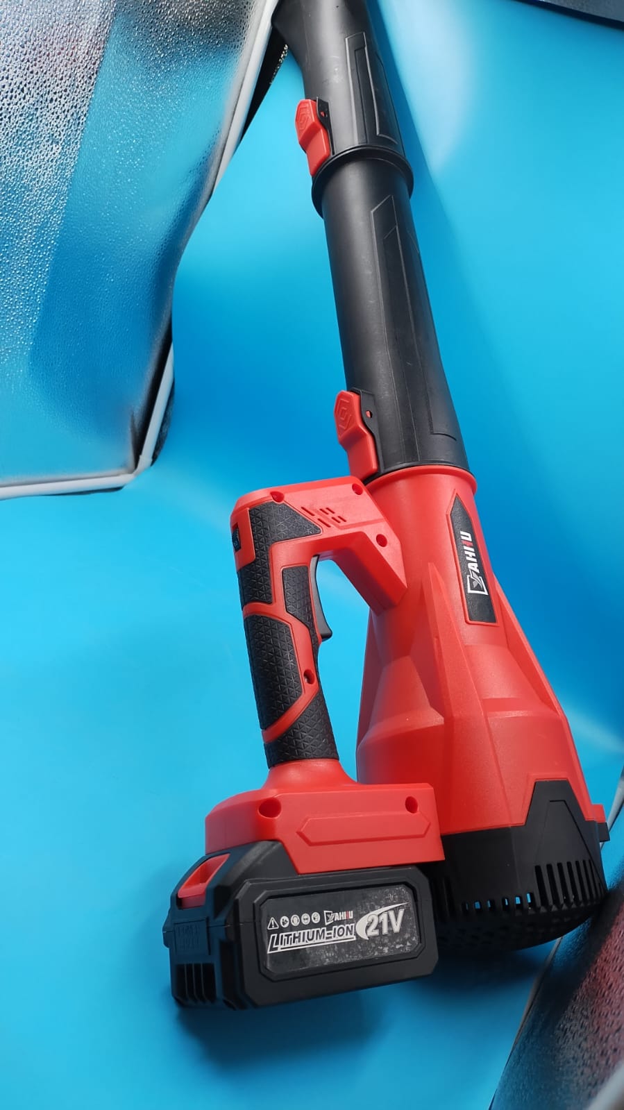 Soplador de hojas eléctrico inalámbrico YAHHU, 480 CFM/160 MPH.