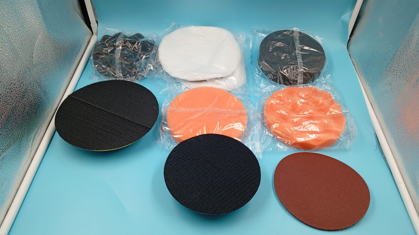 Pulidora de búfer rotatoria de 1600 W, mango desmontable, 7 vel.