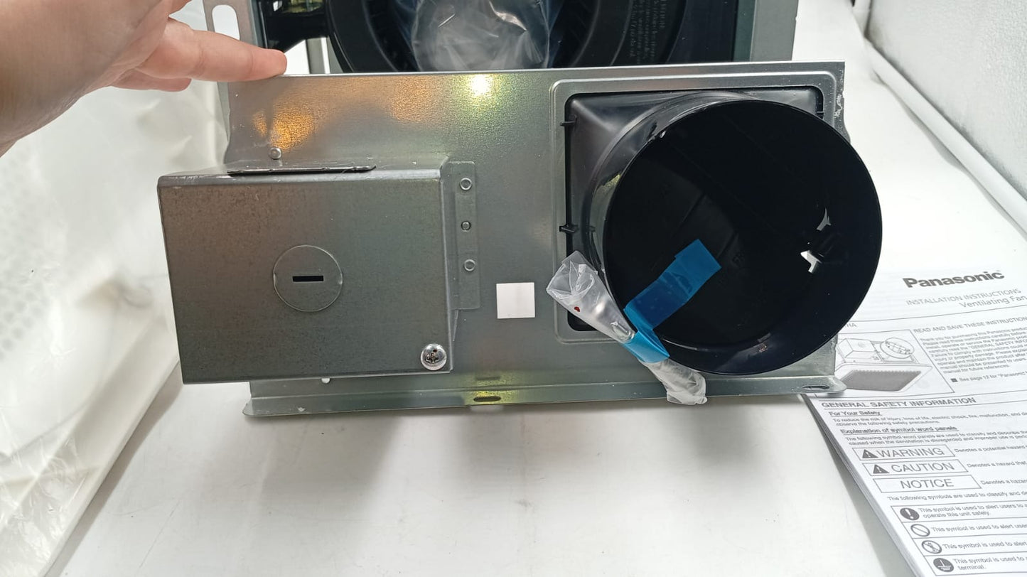 Extractor de aire para baño Panasonic, Pick-A-Flow, sensor de humedad.