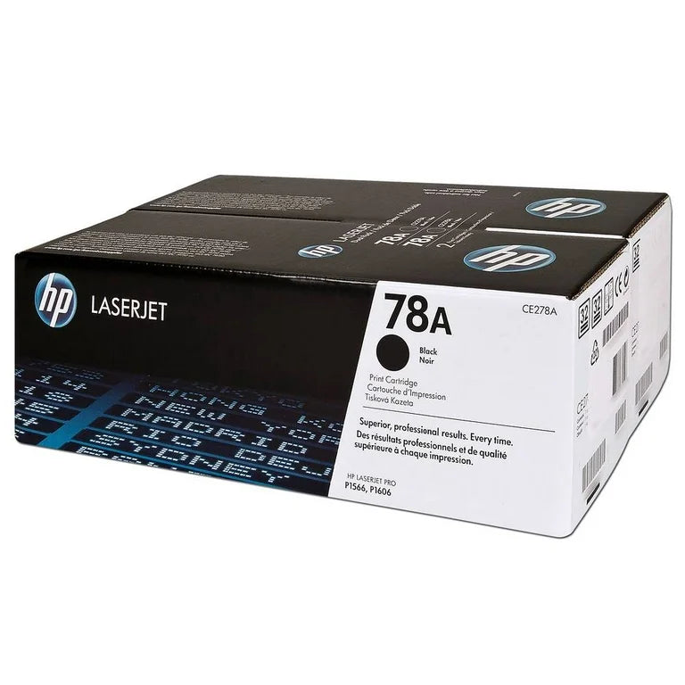 Pack de 2 cartuchos de tóner HP 78A Negro Laserjet Original CE278AD
