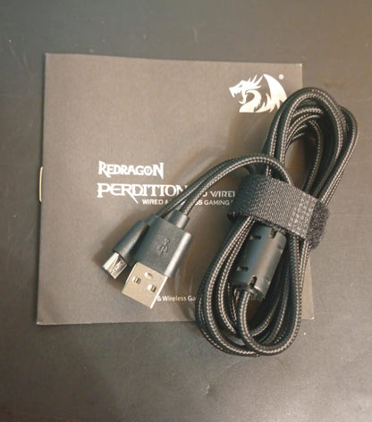 Mouse inalámbrico para juegos, Redragon M901P-KS, botones laterales