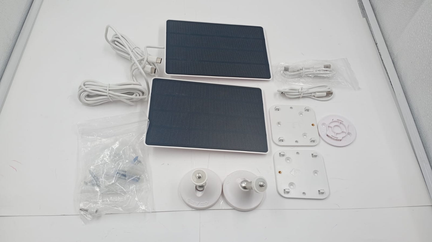 Cámara de seguridad solar 2K, para exteriores, 2 vías, (DETALLE).