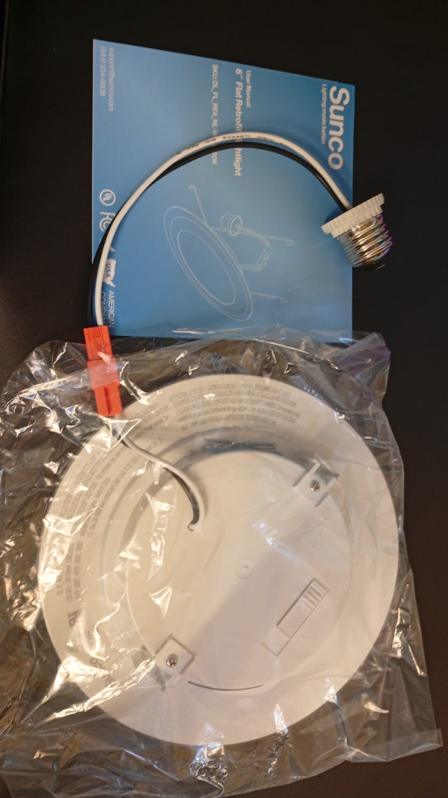 Paquete de 12 luces empotrables, 6", LED de techo, Sunco, retrofit.