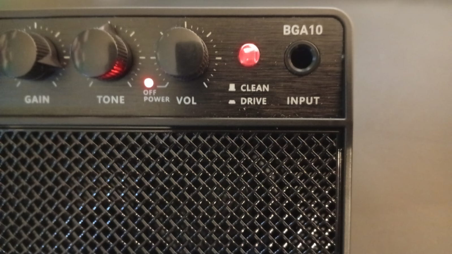 Amplificador de guitarra eléctrica portátil de 10W, Asmuse BGA-10.