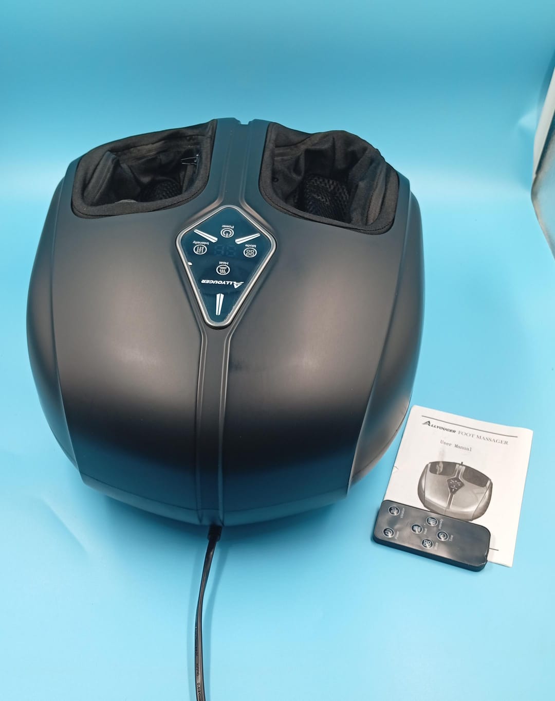 Masajeador de pies, calor, vibración, compresión y amasamiento.(USADO)