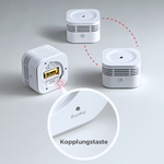 Detector de humo inalámbrico en red, Aegislimk S-RF200, 3 pack.