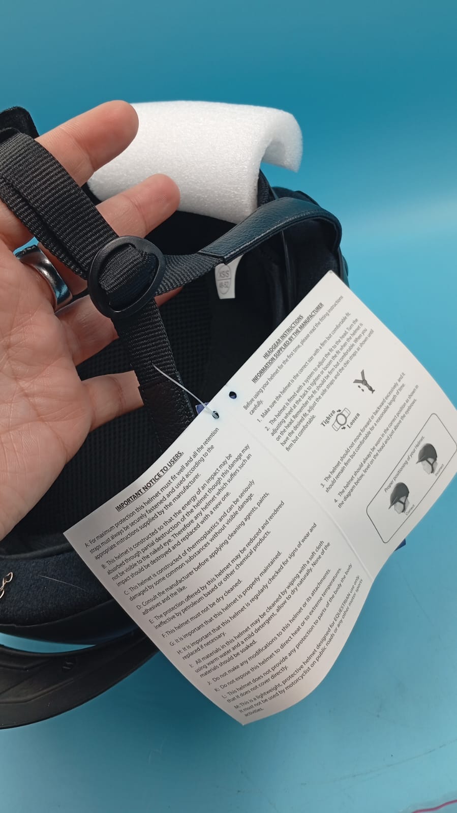 Casco ecuestre Deluxe Schooler, talla XS-S, certificado SEI.