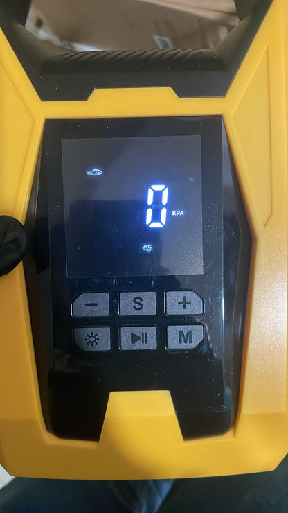 Carsun Inflador de Llantas AC/DC con Manómetro Digital y Apagado Automático.
