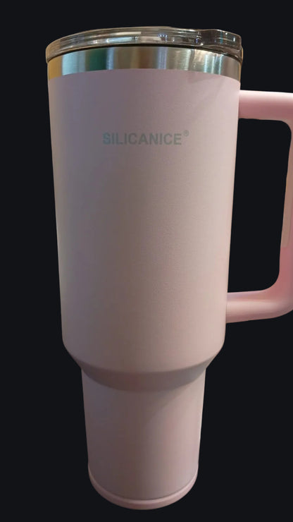 Vaso, stainless steel, 40oz, con popote; aislado, hermético, sin BPA.