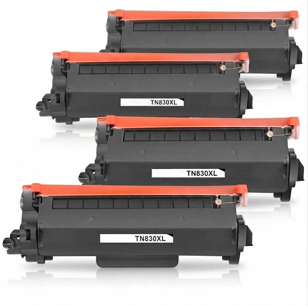 Cartucho De Tóner Negro High Yield TN830XL 4 piezas