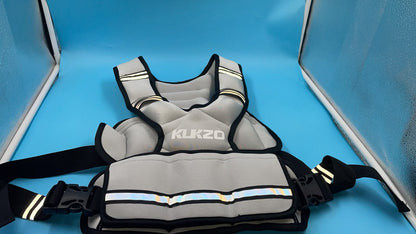 Chaleco Con Peso Ajustable Para Entrenamiento KUKZO Color Gris