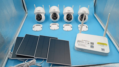 Sistema de cámaras de Seguridad, Hiseeu Solar, visión Nocturna en Color.