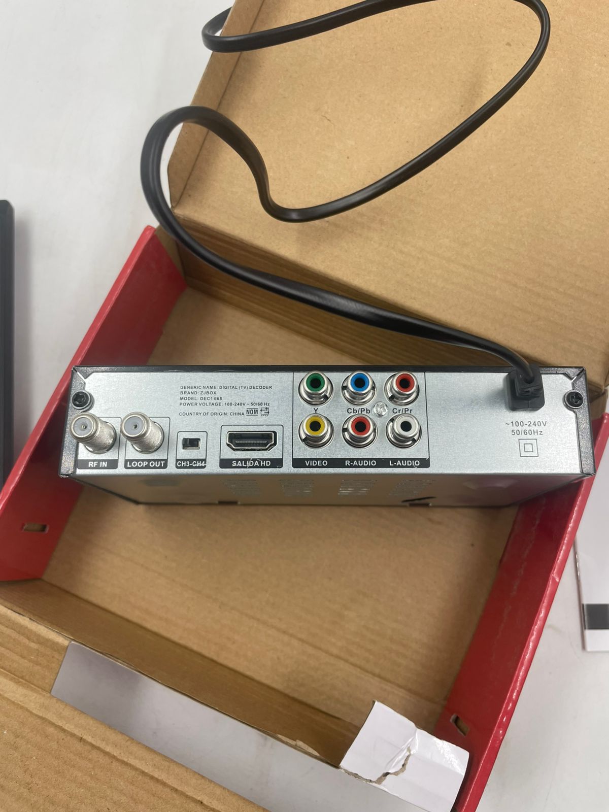 Caja convertidora de TV digital, Z JBOX.(USADO)