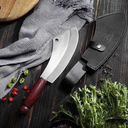 Cuchillo de carnicero OYEZI de 7,5",  acero inoxidable alemán.