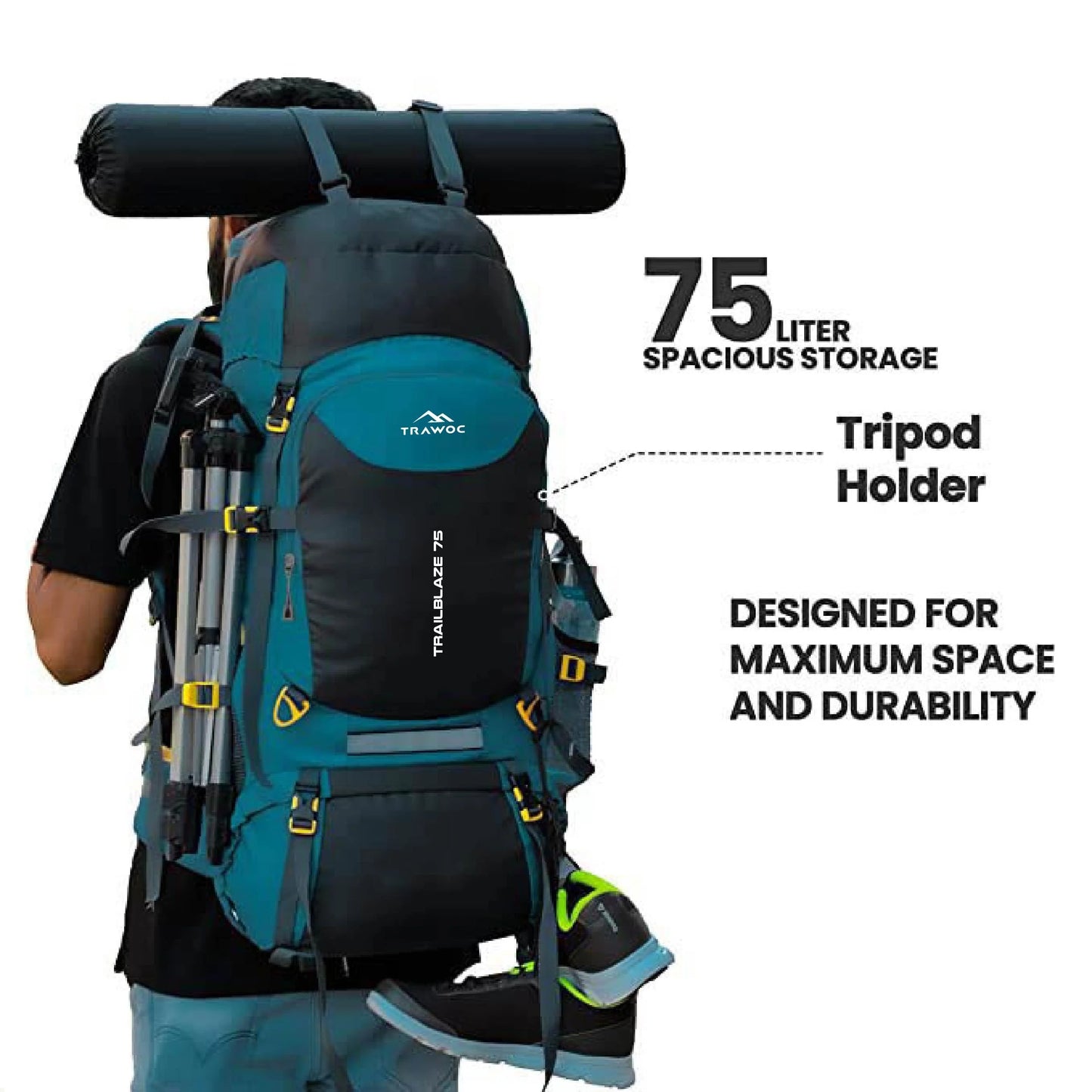 Mochila TRAILBLAZE-75 - Azul