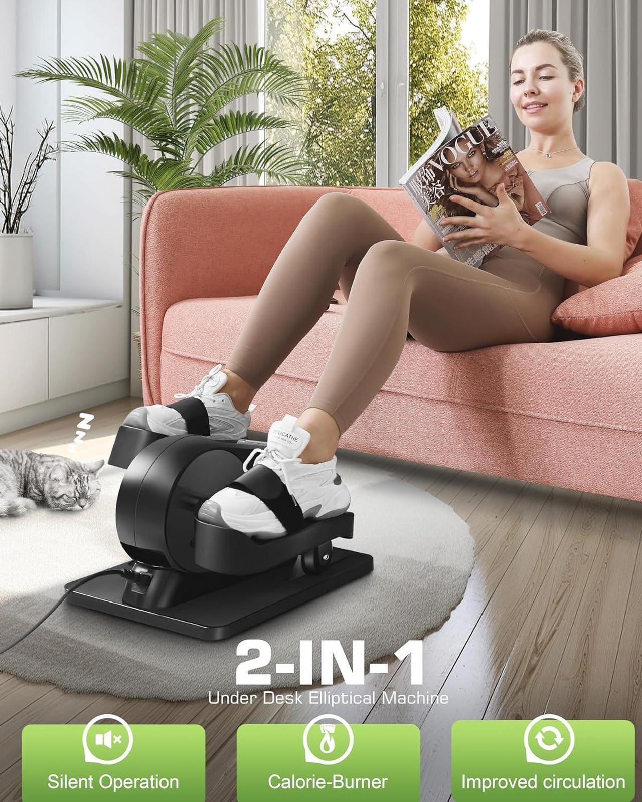 FUNMILY Elíptica debajo del escritorio, Control Remoto.