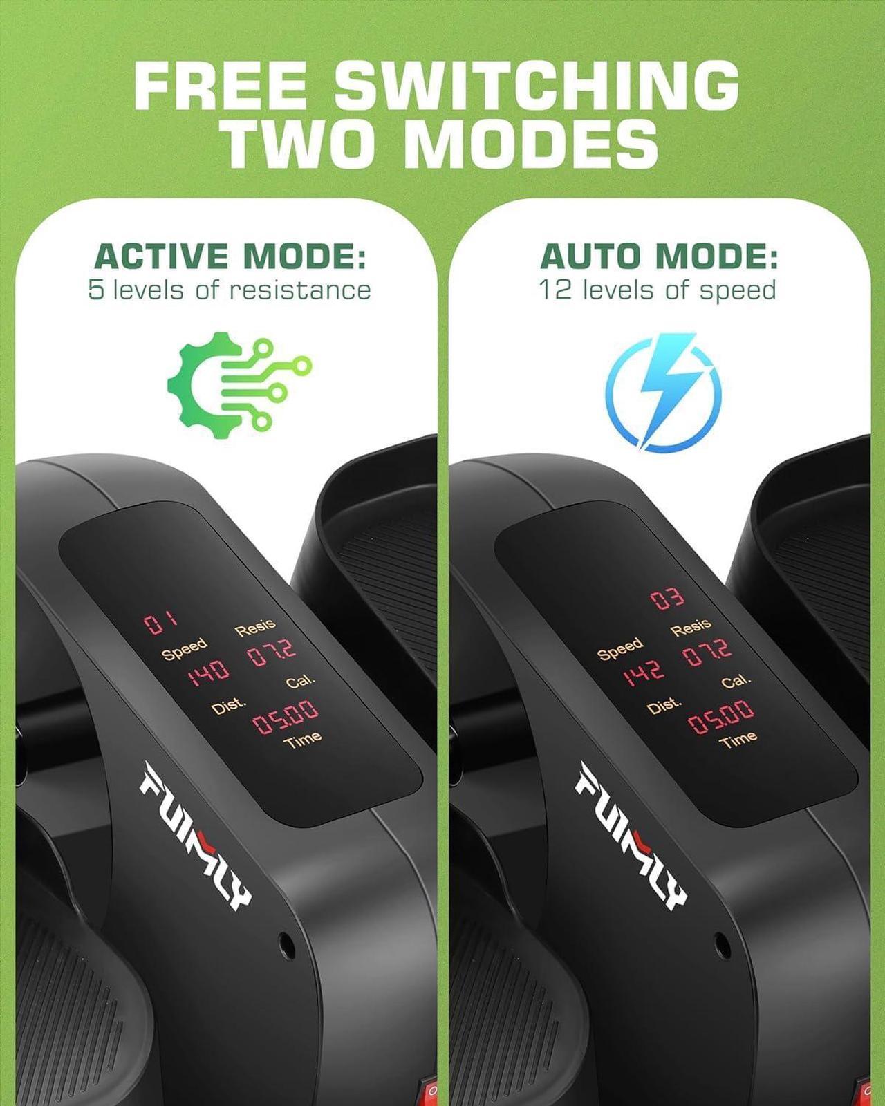 FUNMILY Elíptica debajo del escritorio, Control Remoto.