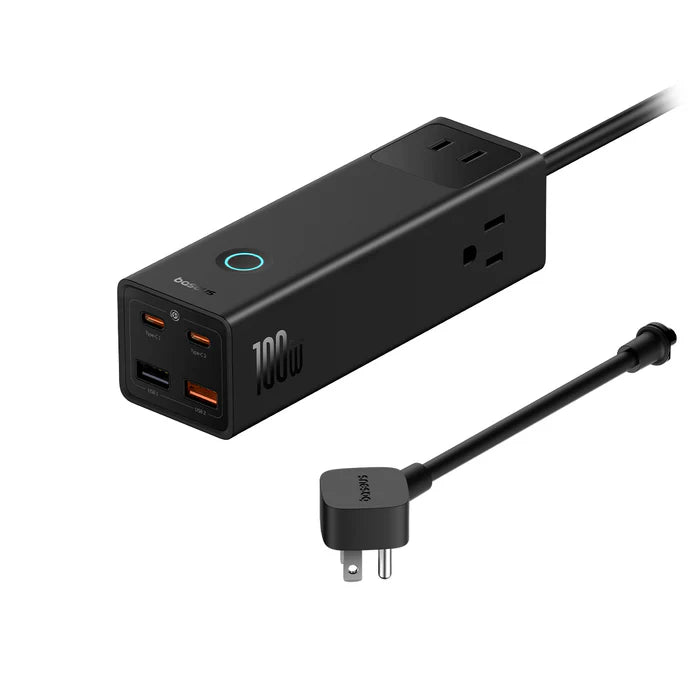 Estación de carga rapida Baseus 100W 2AC+2U+2C (CAJA ABIERTA)
