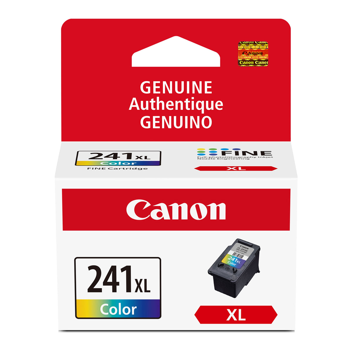 Cartucho de tinta Canon CL-241XL tricolor usado para impresora PIXMA