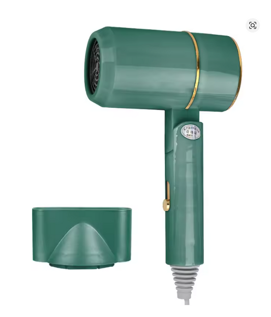 Secador de pelo de alta potencia, 110 V, mango plegable.