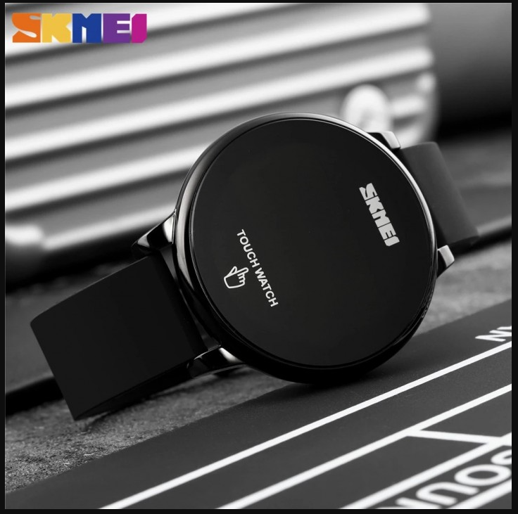 Reloj con pantalla táctil, deportivo e informal, acero inoxidable.