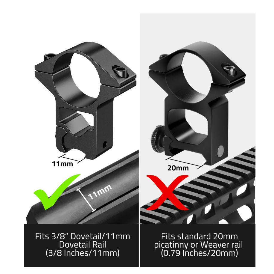Mira Deportiva Cvlife 3-9x40 Optics R4 Retícula Crosshair Soportes Libres.