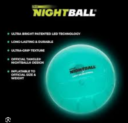 Balón Inflable Tangle Nightball Basketball LEDs verde Size 5