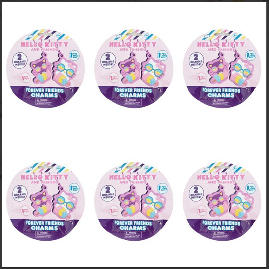 Charms Sorpresa, Hello Kitty, Friends Forever, Lote de 6.