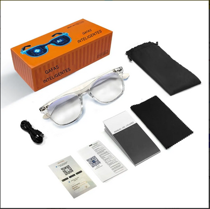 Lentes Inteligentes, F-16 Bluetooth 5.4, Audio Open Ear, Llamadas y Fitface.