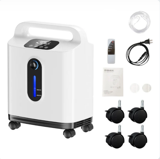 Concentrador de oxígeno de flujo continuo ajustable, DF-011.