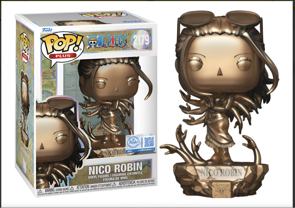 Funko Pop Nico Robin #2179, Edición bronce exclusiva, One Piece.