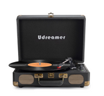 Tocadiscos de maletín con Bocinas, para Discos de vinilo, Udreamer.