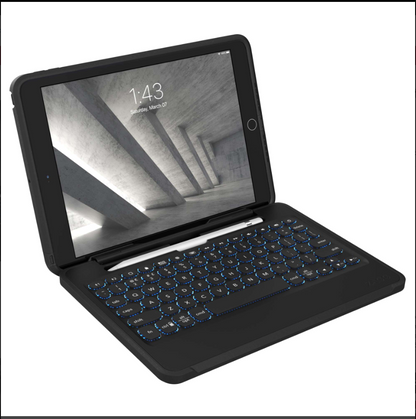 Funda con Teclado, Super Resistente para iPad, 9-8-7th Gen.