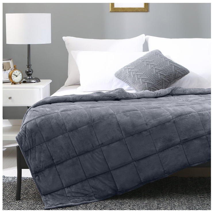Manta pesada reversible gris, Sedona House, 15 lb, 48 x 72".