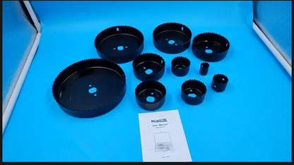 Kit de sierras para perforar Meiwaltee, juego de 19 pcs, con 2 brocas.