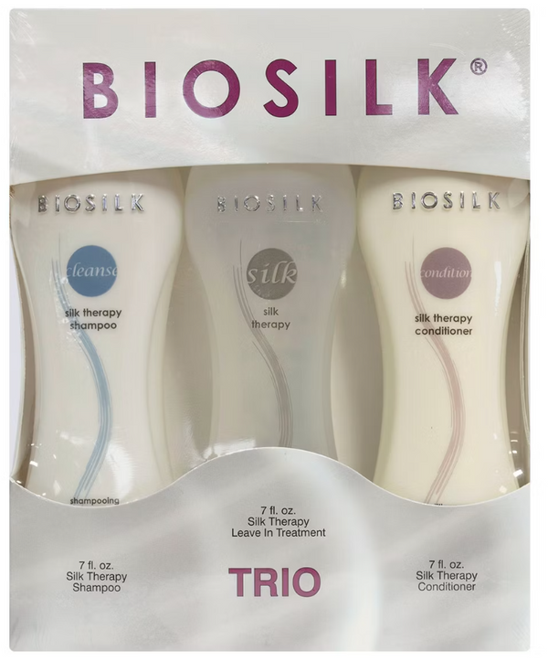 Tratamiento Biosilk Silk Therapy Trio, sin enjuague, 620 ml: Suaviza.