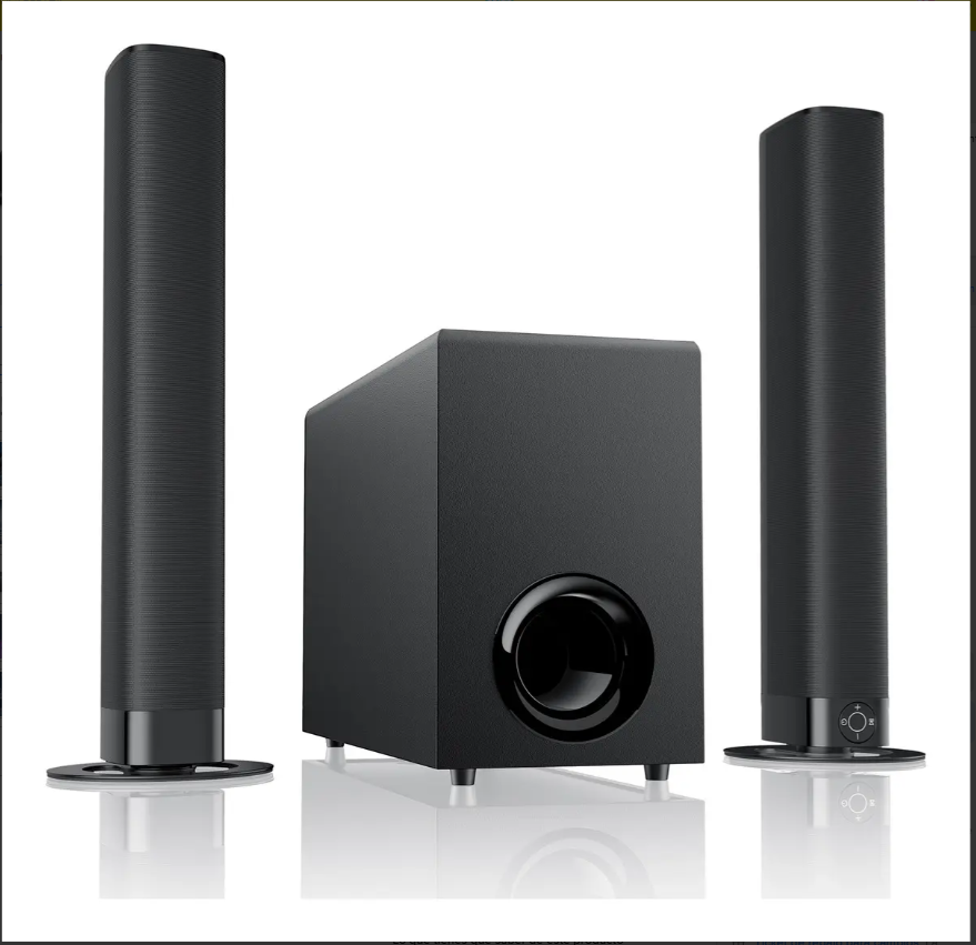 Barra de sonido con subwoofer, Bluetooth Home Theater, 120W (USADO)