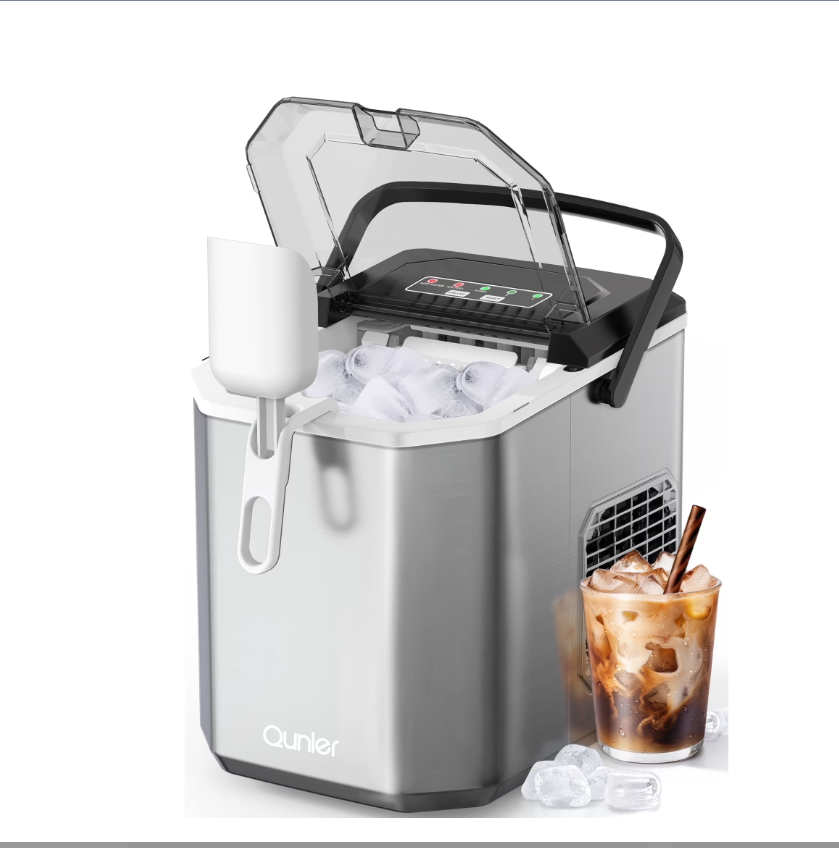 Máquina de hielo de encimera,  2 tamaños de cubitos, (USADO).