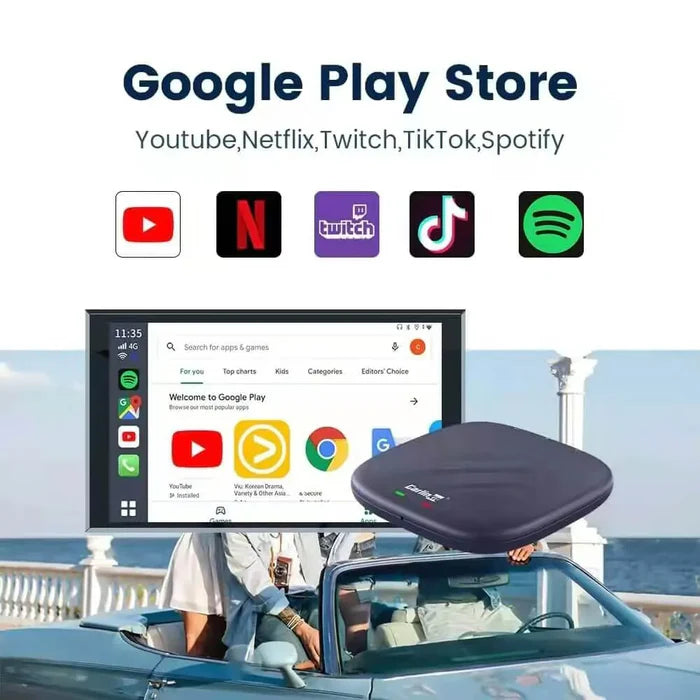 Adaptador multimedia CarlinKit Ai Box Tbox Plus Carplay (USADO)