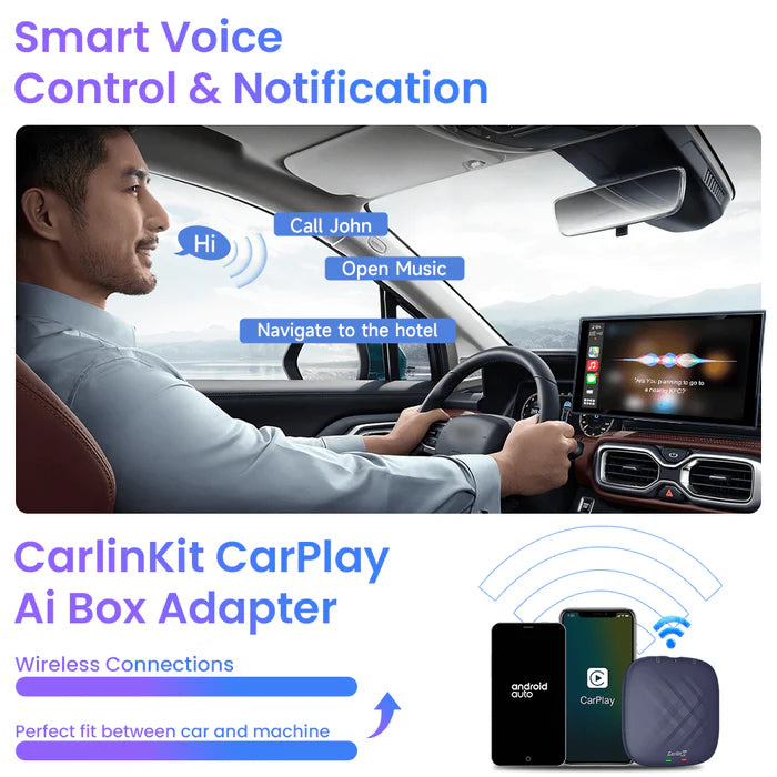Adaptador multimedia CarlinKit Ai Box Tbox Plus Carplay (USADO)