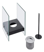 Chimenea Etanol Exterior Interior Cuadrada COSTWAY  HW56689