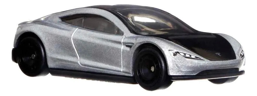 DieCast Hot Wheels Tesla Roadster (Plata), Escena americana de la cultura del coche 5/5.